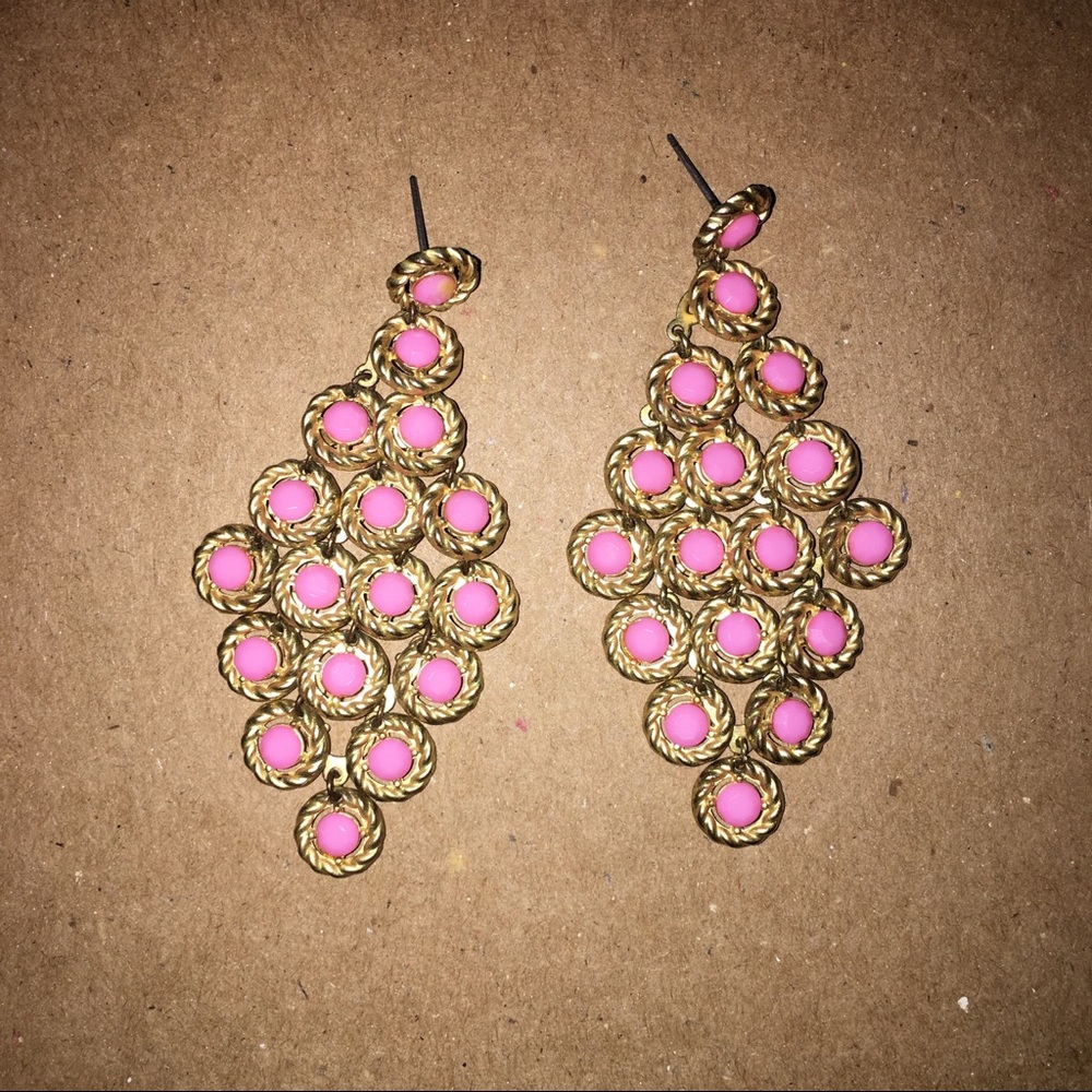 Bubblegum Pink Statement Earrings